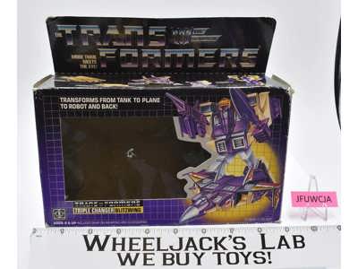 Blitzwing Box Only 1985 Vintage Hasbro G1 Transformers Action Figure