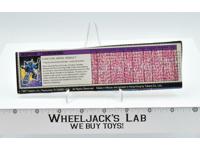 Darkwing Action Figure Tech Spec 1987 Hasbro Vintage G1 Transformers