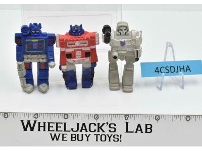 Optimus Prime Megatron Soundwave Character Erasers Transformers 1985 Vintage