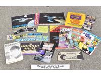 Lot of 25 Star Trek Books/Comic Books/Cardboard Cutouts/Papers