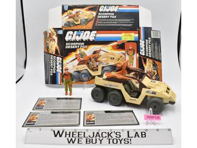 Scorpion Desert Fox With Box 1988 G.I. Joe Hasbro Vintage Vehicle European