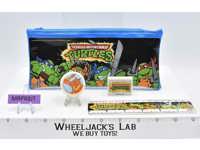TMNT Pencil Pouch Sharpener Ruler Eraser 1989 Mirage Studios