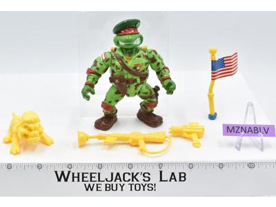 Green Teen Beret Raphael 100% Complete TMNT 1991 Playmates Vintage Action Figure