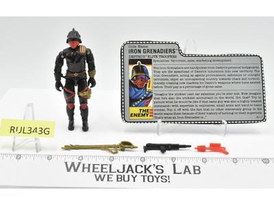 Iron Grenadiers 100% Complete 1988 GI Joe Vintage Hasbro Action Figure