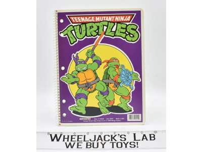 Wide Ruled School Notebook Teenage Mutant Ninja Turtles 1989 Mirage Studios