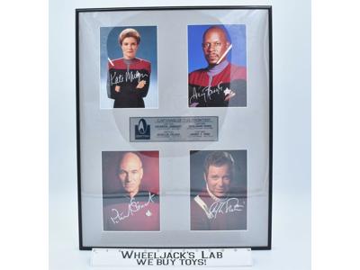 Captains of the Frontier Star Trek Limited Edition AUTOGRAPHED Plaque #305/995