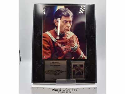 Dr. McCoy Star Trek 25th Anniversary DeForest Kelley AUTOGRAPHED Plaque