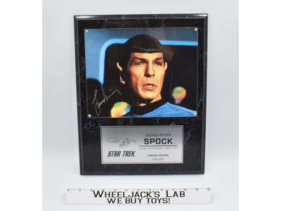 Spock U.S.S. Enterprise Star Trek Leonard Nimoy 1996 AUTOGRAPHED Plaque