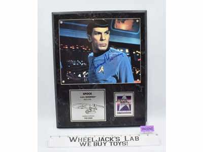 Spock Star Trek 1991 25th Anniversary AUTOGRAPHED Plaque #728 of 2500