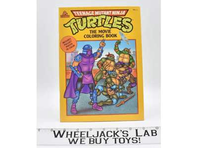 Teenage Mutant Ninja Turtles The Movie Coloring Book 1988 TMNT Random House