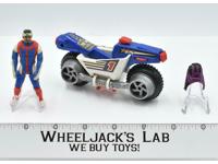 Bullet Motorcycle W/Ali Bombay 100% Complete 1987 M.A.S.K. Kenner Vintage