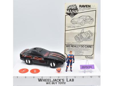 Raven W/Calhoun Burns 100% Complete 1986 MASK M.A.S.K. Kenner Action Figure