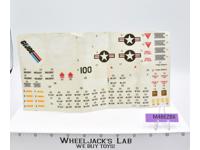 Sky Striker XP-14F Decal Sticker Sheet G.I. Joe 1983 Hasbro Vintage
