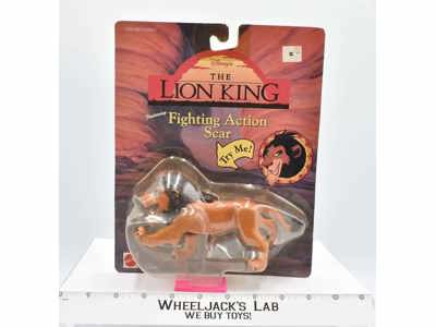 Fighting Action Scar The Lion King Walt Disney 1990s Vintage Mattel