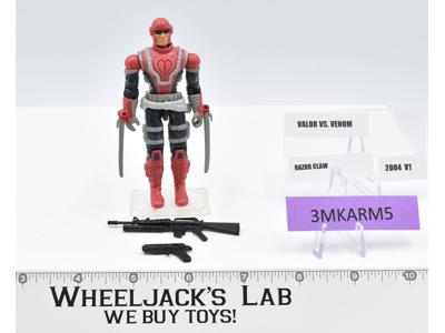 Razorclaw v1 100% Complete GI Joe Valor vs Venom 2004 Hasbro Action Figure