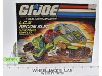 L.C.V. Recon Sled 100% Complete MIB G.I. Joe 1986 Hasbro Vintage Vehicle
