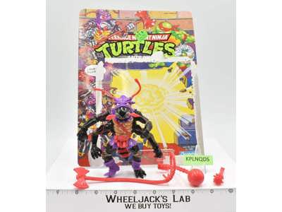 Antrax w/Cardback NR MINT 100% Complete TMNT 1990 Playmates Vintage Figure