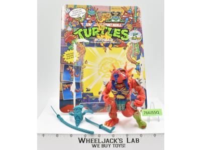 Hothead w/Cardback NR MINT 100% Complete TMNT 1992 Playmates Vintage Figure