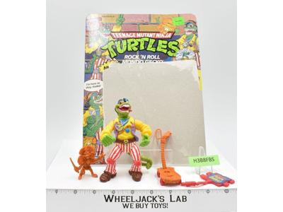 Rock 'n Roll Mondo Gecko w/Cardback NR MINT 100% Complete TMNT 1988 Playmates