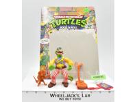 Rock 'n Roll Mondo Gecko w/Cardback NR MINT 100% Complete TMNT 1988 Playmates