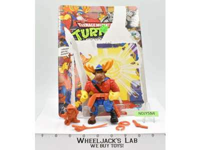 Monty Moose w/Cardback NR MINT 100% Complete TMNT 1992 Playmates Vintage Figure