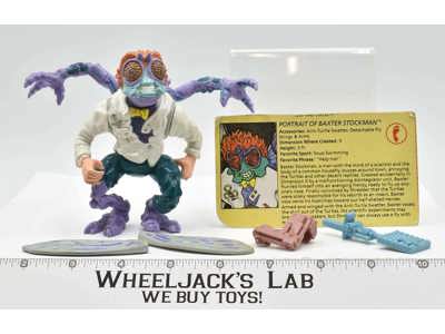 Baxter Stockman 100% Complete Teenage Mutant Ninja Turtle 1989 Playmates Figure