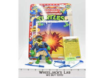 Kookie Kavalry Leo w/Cardback NR MINT 100% Complete TMNT 1992 Playmates Figure