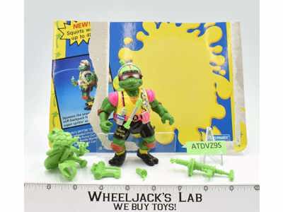 Sewer-Cyclin' Raph w/Partial Cardback NR MINT 100% Complete TMNT 1992 Playmates