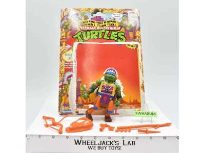 Chief Leo w/Cardback NR MINT 100% Complete TMNT 1992 Playmates Action Figure