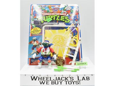 Hot-Doggin' Mike w/Cardback NR MINT 100% Complete TMNT 1992 Playmates Figure