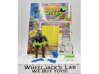 Machine Gunnnin' Rocksteady w/Cardback NR MINT 100% Complete TMNT 1991 Playmates