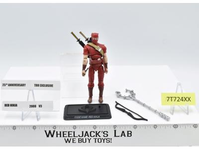 Cobra Red Ninja V3 100% Complete G.I. Joe 2008 Hasbro Action Figure