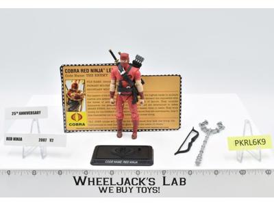 Cobra Red Ninja V2 100% Complete G.I. Joe 2007 Hasbro Action Figure