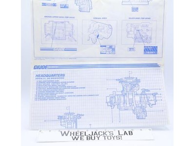 Headquarters ORIGINAL Instructions/ Blueprints G.I. Joe Hasbro Action Figure