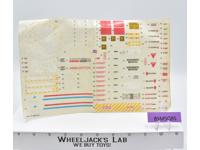 Tactical Battle Platform Decal Sticker Sheet G.I. Joe 1985 Hasbro Vintage