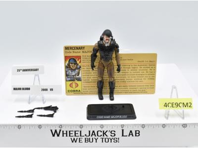 Major Bludd V8 100% Complete 25th Anniversary G.I. Joe 2008 Hasbro Action Figure