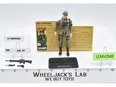 Duke v27 100% Complete GI Joe 25th Anniversary 2008 Hasbro Figure