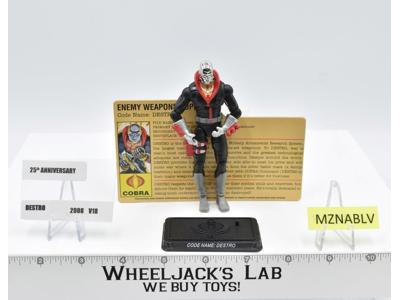 Destro V18 100% Complete 25th Anniversary G.I. Joe 2008 Hasbro Action Figure