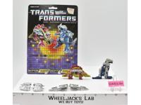 Slugfest &amp; Overkill 100% Complete W/CARDBACK 1986 G1 Transformers Action Figures