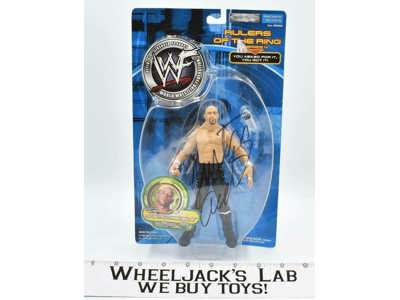Justin Credible 7" AUTOGRAPHED WWF Rulers of the Ring MOSC 2001 Jakks Figure