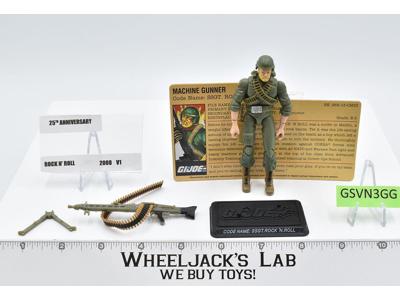 SSGT. Rock 'n Roll v1 100% Complete GI Joe 25th Anniversary 2008 Hasbro Figure