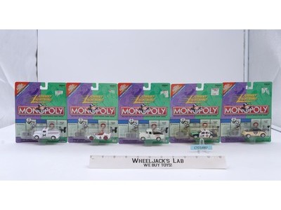 Monopoly Cars Lot of 5 Cars Johnny Lightning 2000 Playing Mantis NEW MOSC Sealed