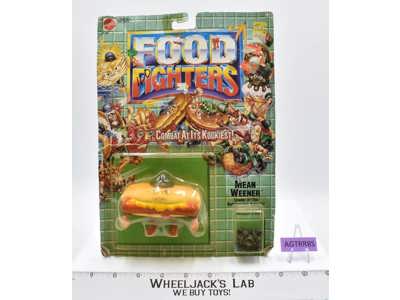 Mean Weener Food Fighters 1988 Mattel Vintage Action Figure NEW MOSC SEALED