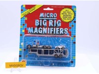 Micro Big Rig Magnifiers Car Hauler Die Cast Funrise 1989 MOSC