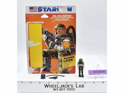 SGT. Bill Travers 100% Complete Starcom 1986 Coleco Vintage Action Figure