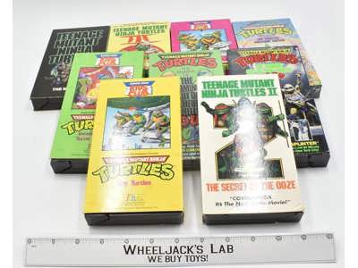 Teenage Mutant Ninja Turtles VHS Movies X9 Vintage 1990's