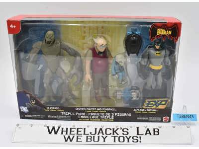Triplepack Clayface Ventriloquist &amp; Scarface W/ Batman NEW MISB 2006 Mattel