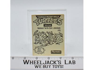 Teenage Mutant Ninja Turtles National Turtle Quiz Jokebook #15 1988 Playmates