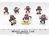 Hardee's California Raisins PVC Figures X7 Vintage 1987 Action Figure