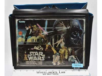 Star Wars Vinyl Mini-Action Figure Case W/2 Trays1977 Kenner Vintage Case